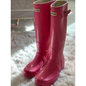 Hunter Rain Boots - Pink - Size 6 US / 38 EU
